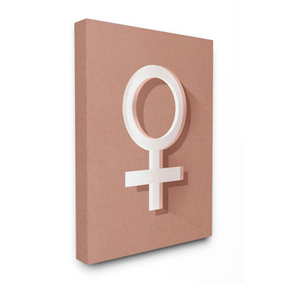 Symbole féminin par Daphne Polselli - impression d'art textuel