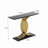 Accent Console Table With Black-Gold Light Luxury Design, Scratch-Resistant Surface, And Space-Saving Slim Profile For Modern Entryways.