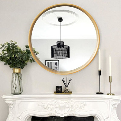 Edmonds Rattan Flat Vanity Mirror