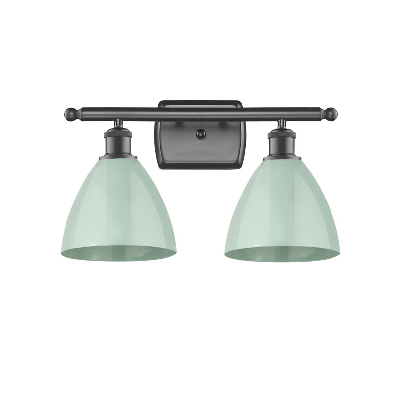 Amylee 2 - Light Dimmable Vanity Light, Seafoam, Oil Rubbed Bronze