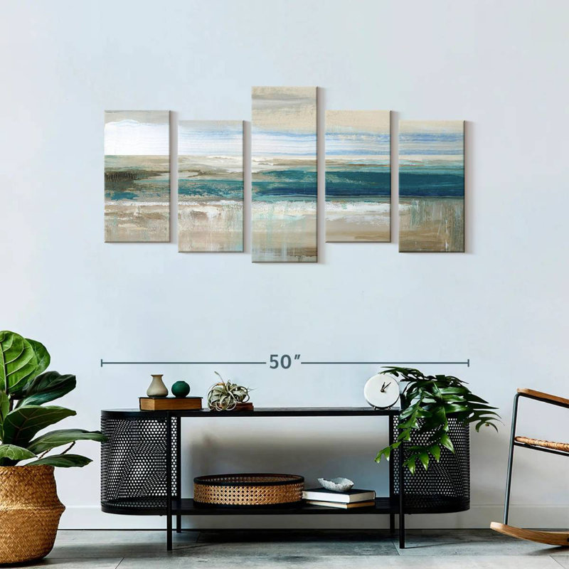 Avery Abstract Sea, 24" H x 49" W