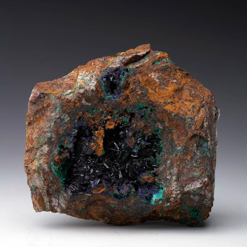 Azurite avec malachite - 371 grammes