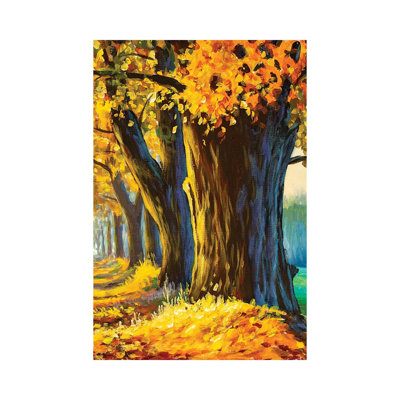 Old Oak In Autumn Park by Valery Rybakow - Wrapped Canvas Gallery-Wrapped Canvas Giclée