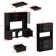 2 Piece Office Set Include 47'' W Bookcase And 90.6'' W Computer Desk  With Hutch