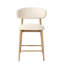 Murphey Upholstered 26'' Counter Stool with Solid Wood Frame-420676070