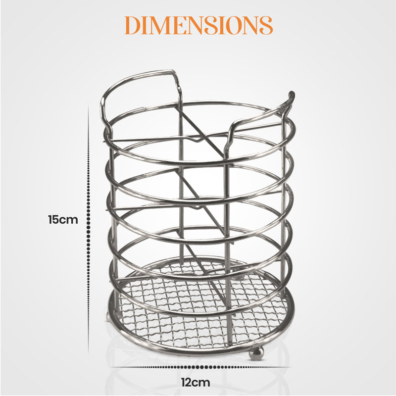 Stainless Steel Oval Utensil Crock