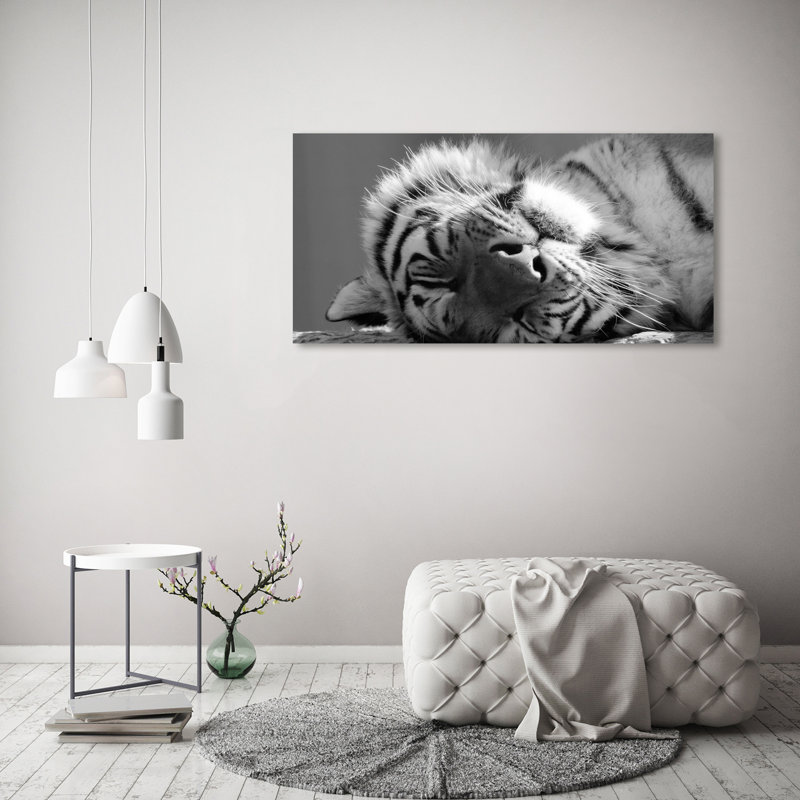 Sleepy Tiger - Wrapped Canvas Print