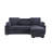 91"W Chenille Fabric Reversible Sleeper Sectional With Storage Chaise, Drop-Down Table, Cup Holders And Charging Ports-1717810982