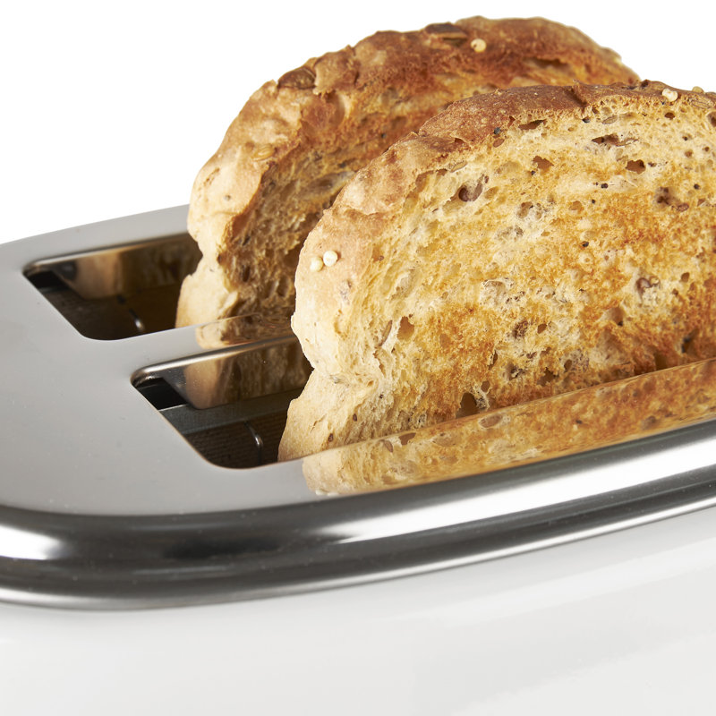 HADEN Dorset 2-Slice Wide-Slot Toaster, Ivory