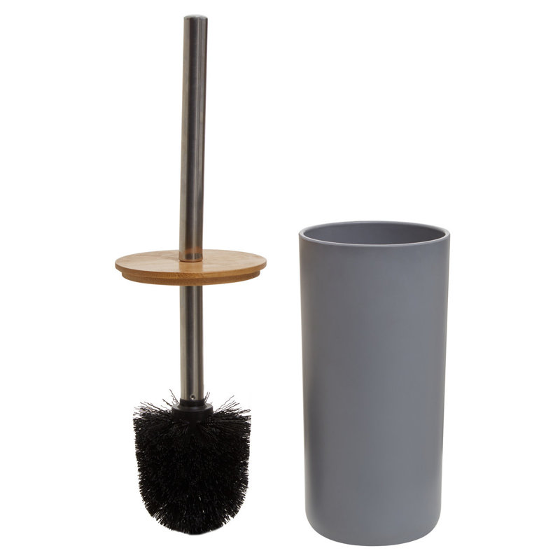 Lemay Free-Standing Toilet Brush & Holder, Grey