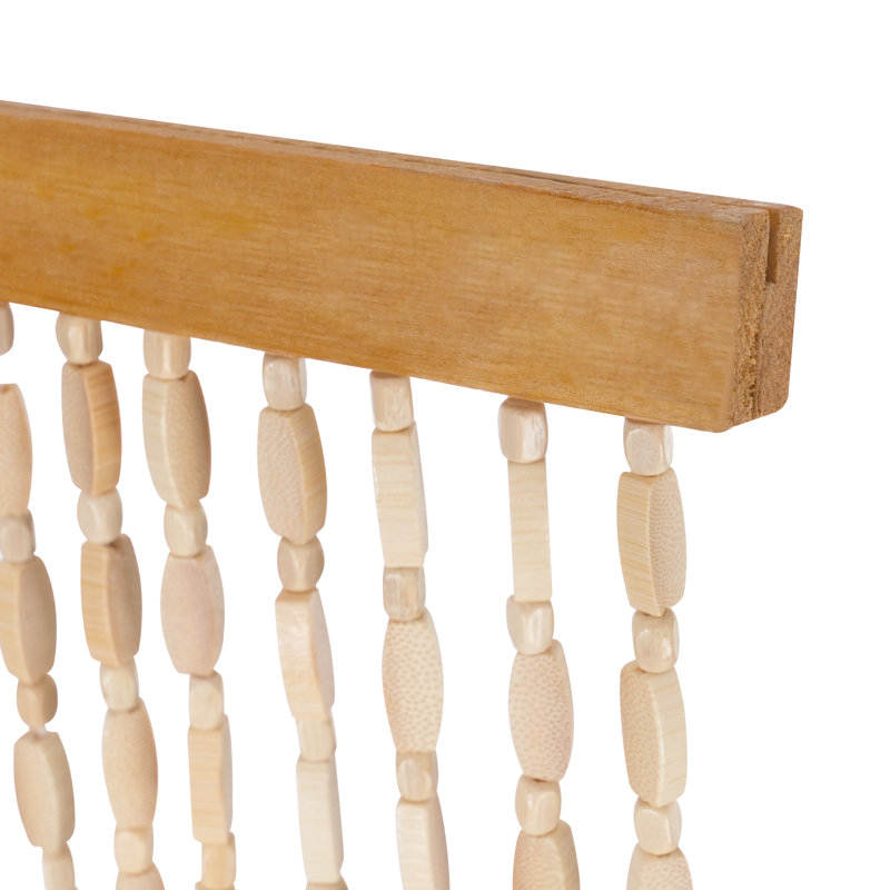 Bamboo Wood Door Curtain, Natural