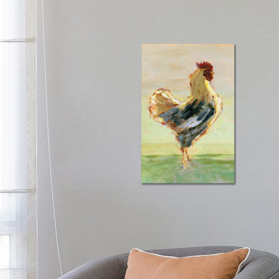" Sunlit Rooster I " by Ethan Harper Painting Print