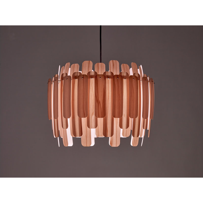 Maruja 1 - Light Pendant, Pale Rose, Matte Black, E26