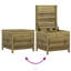 Pevensey Rectangular Outdoor Side Table , 63.5cm cm W 62cm cm D-248005427