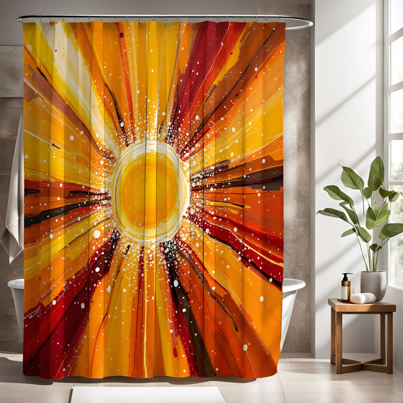 Rideau de douche avec tapis de bain, H 83 po x l 70 po