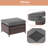 Sinkler 6 Piece Wicker Sofa Seating Group with Cushions and Rocking Swivel Chairs-873275102-873275103