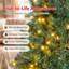 Sapin de Noël artificiel vert avec 150 lumières claires-1622062856