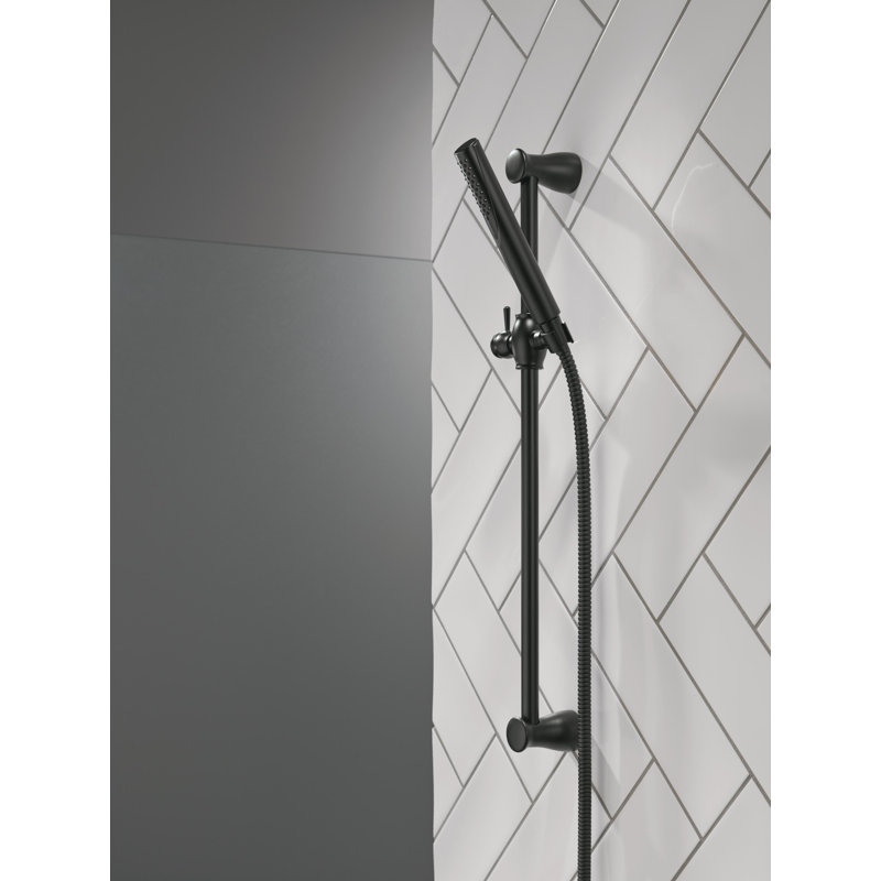 Urban Grail Slide Bar Hand Held Shower with Hose, Handheld Shower Head, Matte Black