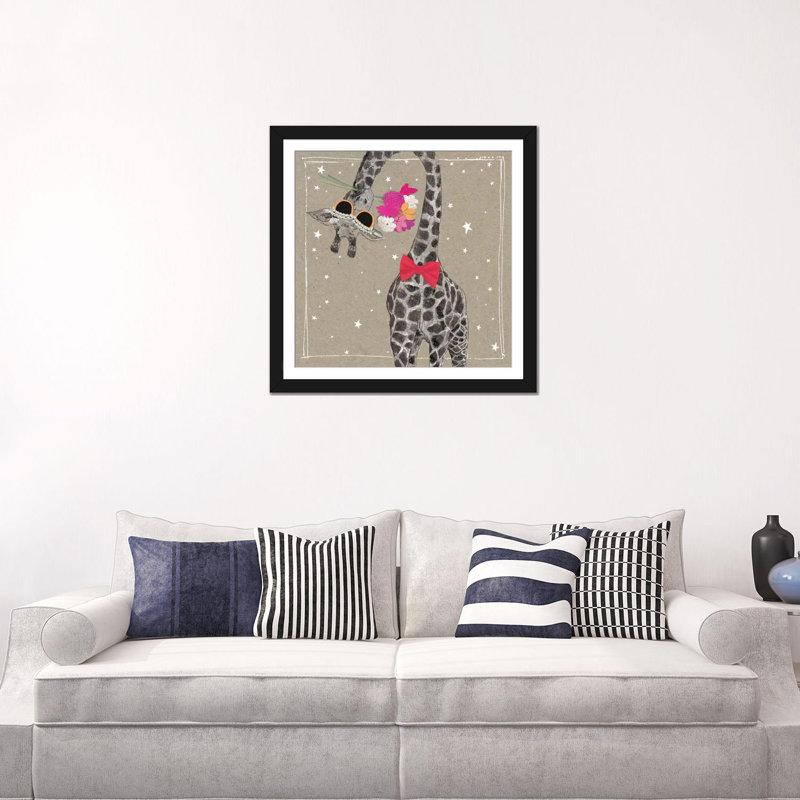 « original shorts zoo viii », reproduction d’impression sur toile, H 16 po x l 16 po x P 1 po, Papier d'art encadré noir