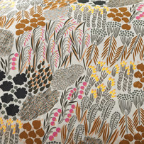 Peini Marimekko Brown Cotton Comforter Set