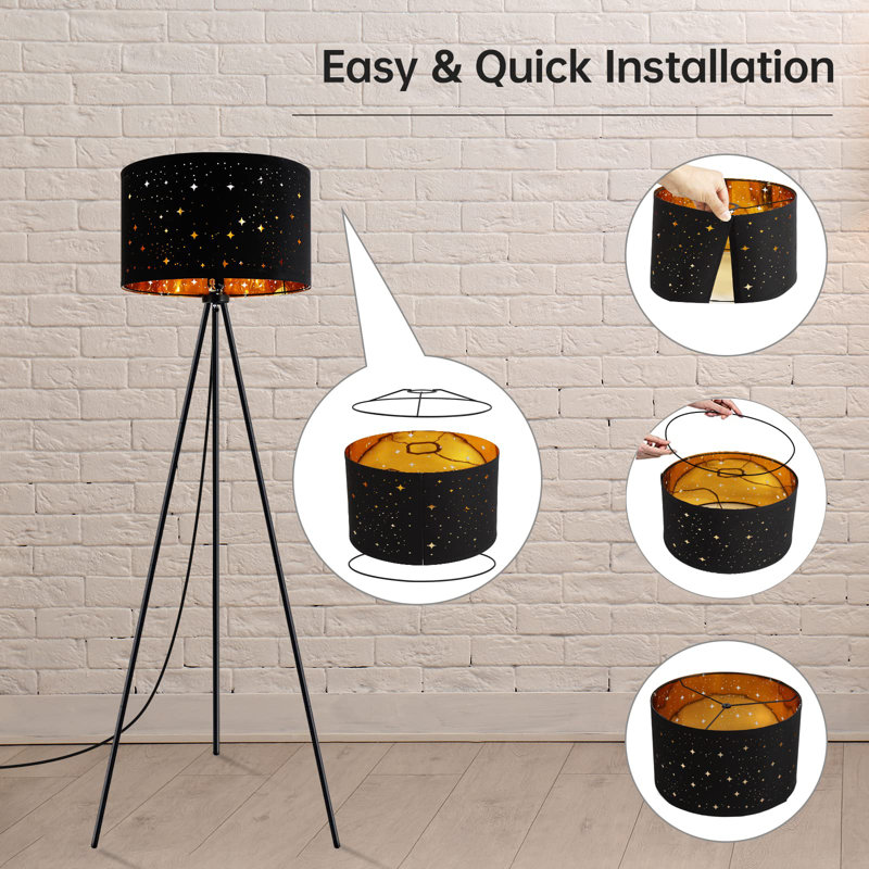 Lampe sur pied traditionnelle 59,02 po Hughy