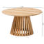 Table basse à lattes en bois d'acacia Candiance