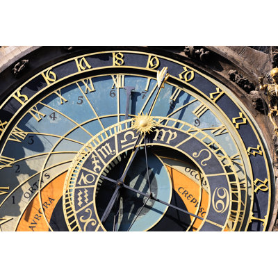 Zodiacal Clock by Vwalakte - Wrapped Canvas Print