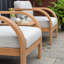 Ensemble de conversation d'extérieur en bois Hermes FSC pour terrasse 4 pièces Hermes