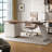 Nut-brown+Beige Rectangular Solid + Manufactured Wood with 3 drawers desk-109080106-109080103