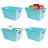 4-pack Storage Baskets, Plastic Pp Material Organizer Bin