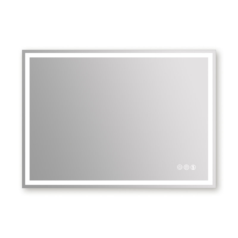 LED Bathroom Vanity Mirror with Anti-Fog, Dimmable Front and Backlit Lights, Tempered Glass, 28" x 36"