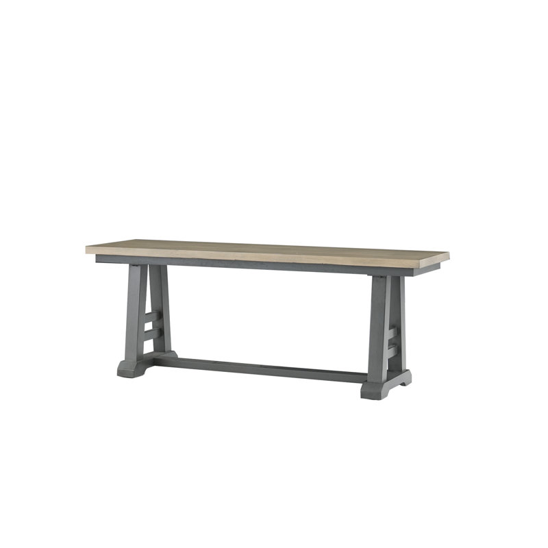 Banc de salle à manger verett Farmhouse - brun rustique et gris anthracite