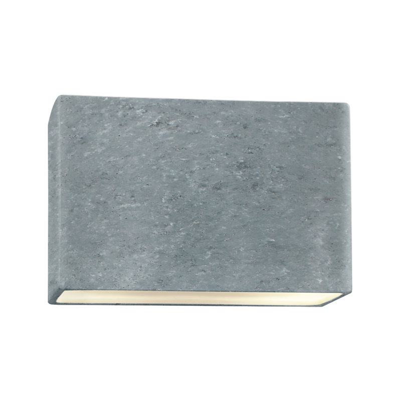 Ambiance Collection™ LED Outdoor Flush Mount, Concrete, 6" H x 10" W x 4" D, No