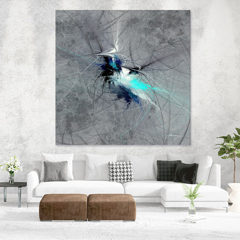 «Paint Swirl II» par James Burghardt, reproduction d'art sur toile, H 54 po x l 54 po x P 1,5 po