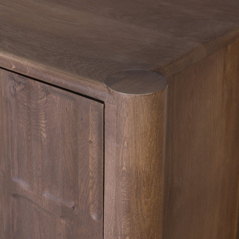 Ezri 67 in. W Solid Wood Sideboard, Cocoa Oak