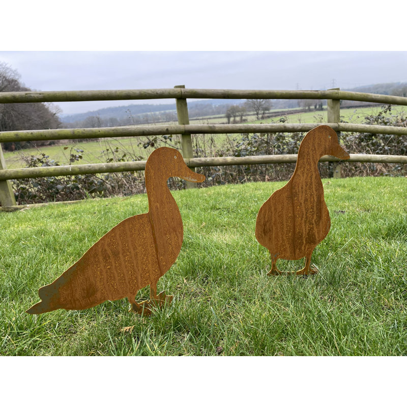 Mercersville Metal Animals Garden Stake, Brown