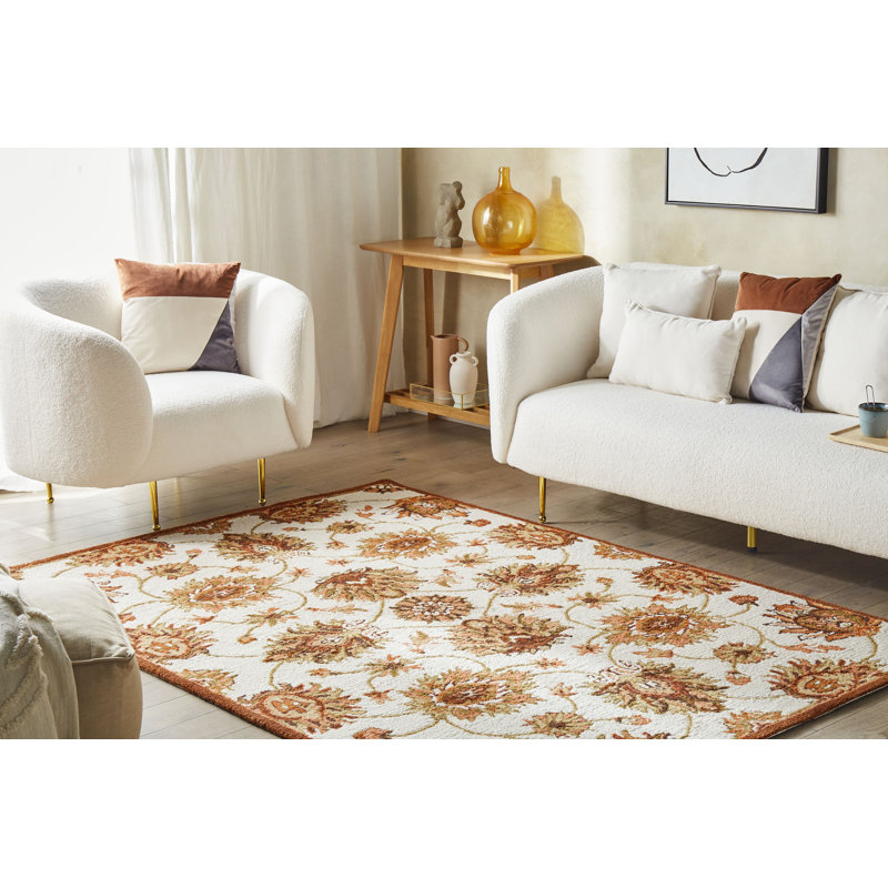 Aighan Persian Wool Hand Woven Area Rug, Rectangle 160 x 230cm