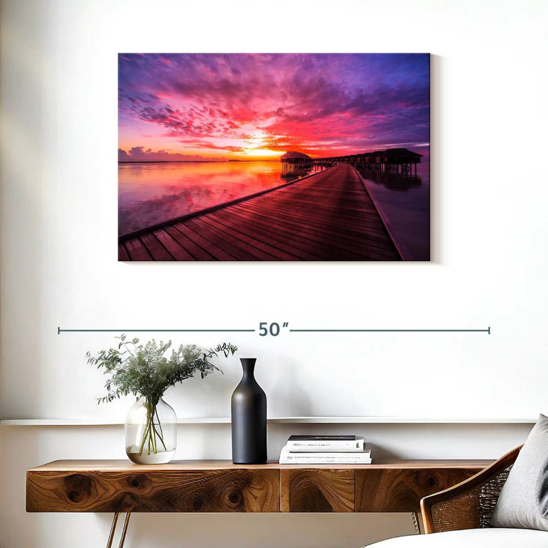 Aletra Maldives Pink Sunset Dock