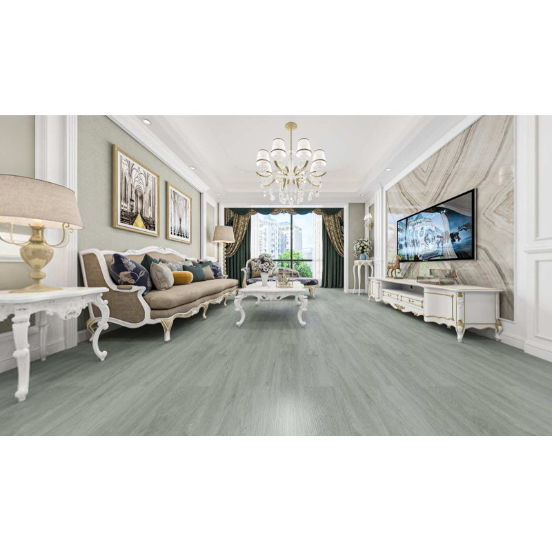 Luxury Vinyl Flooring 7 x 48 x 8mm 20 mil in Pearl Grey, Pearl Gray, 20 MIL - High Traffic Residential