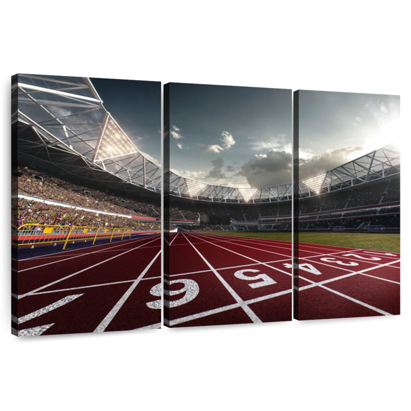 Sireci Track Field Lanes, 36" H x 57" W