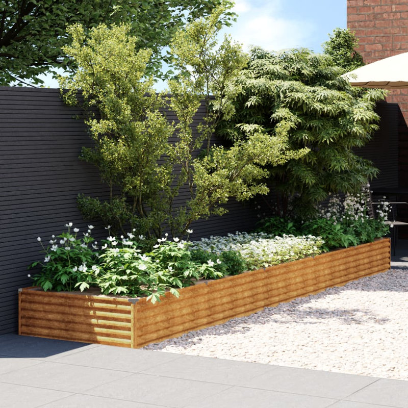 Almarene Metal Raised Garden Bed, 36cm H x 482cm W x 100cm D
