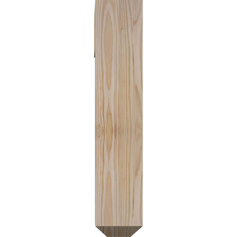 Support de fer simple 4 po Bradford, H 20 po x P 18 po, Sapin de Douglas l 3 1/2 po x T 4 po (lisse)