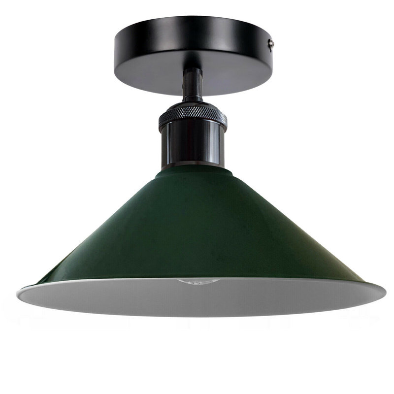 Bussey Semi Flush Mount, Green