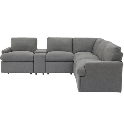 Wilburta Upholstered 104'' Sofa & Chaise