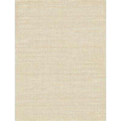 Hand Knotted Striped Area Rug in Begie/Irovy