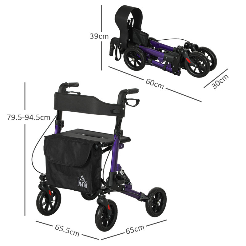 Rollator Walker, Purple
