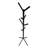 Coat Rack, Hall Tree, Free Standing, 8 Hooks, Entryway, 70"H, Bedroom, Black Metal, Contemporary, Modern-1751814733