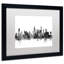 «Chicago IL Skyline BW», impression encadrée-17771748-39826781