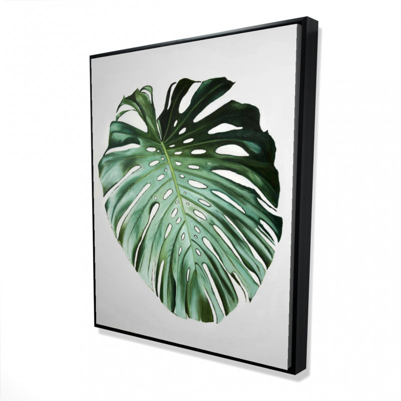 Monstera Leaf Print On Canvas