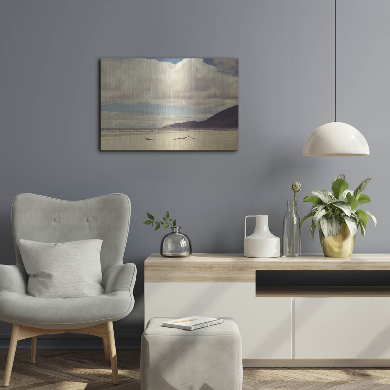 Art mural en métal Breathe Easy "par Irene Likeocki, 24 po x 16 po, H 12 po x l 16 po